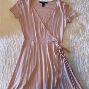 Light Pink Tie Mini Dress Size Small